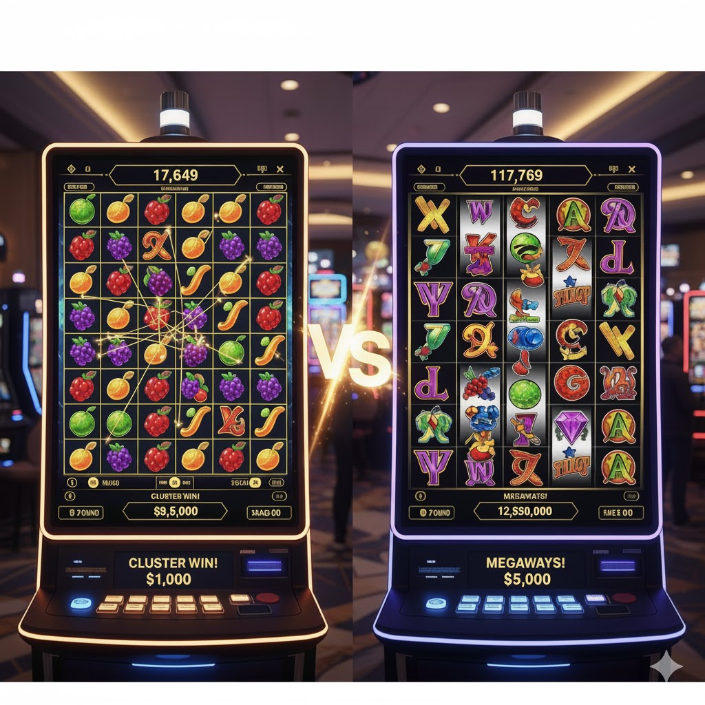 Cluster Pays vs Megaways – Explore the Differences Between the Two Mechanics and How They Affect Slots 14 Cluster Pays vs Megaways